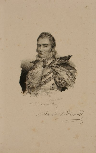 Charles Ferdinand de France, Duc de Berry (1778-1820) by Francois Seraphin Delpech
